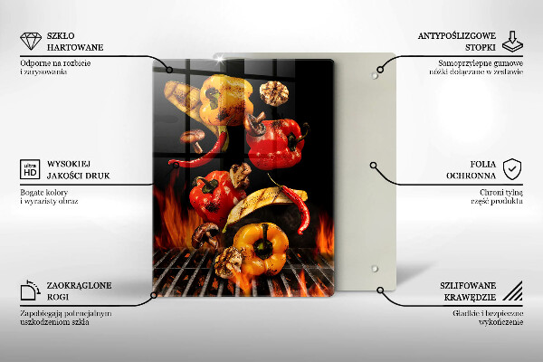 Protection plaque induction Légumes grillés