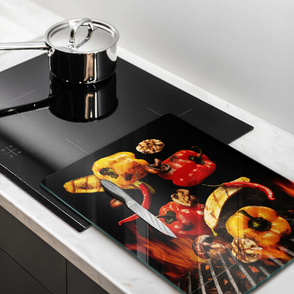 Protection plaque induction Légumes grillés