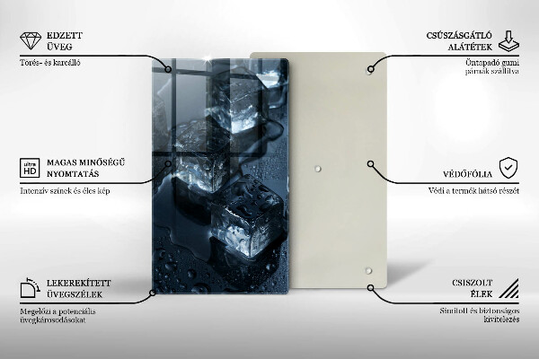 Protection plaque induction Glaçons froids
