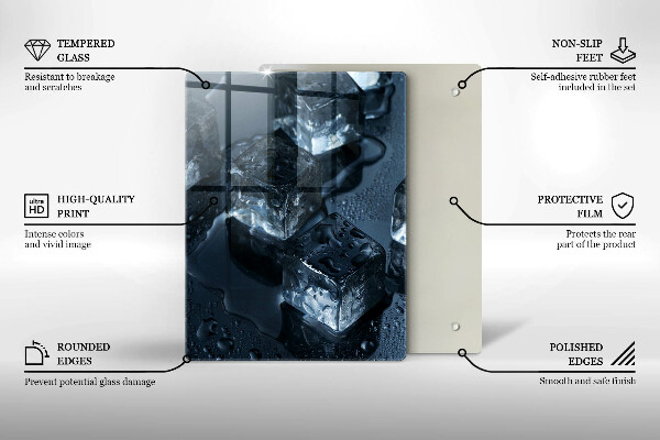 Protection plaque induction Glaçons froids