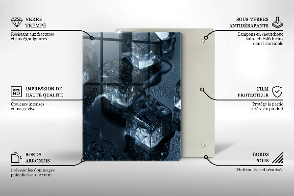Protection plaque induction Glaçons froids
