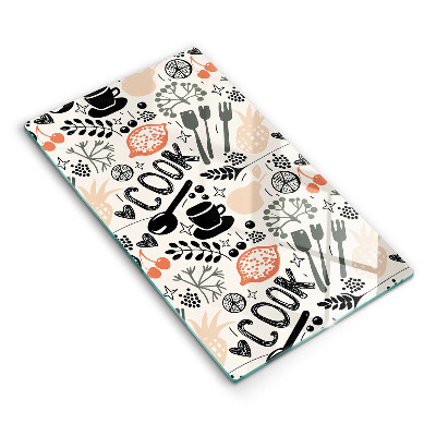 Protection plaque induction Motif de cuisine de dessin animé