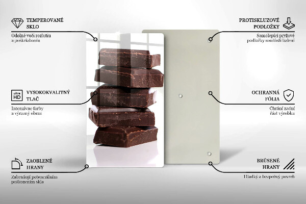 Protection plaque induction Cubes de chocolat