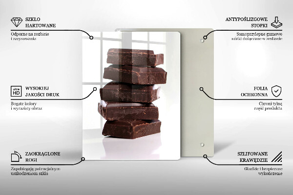 Protection plaque induction Cubes de chocolat