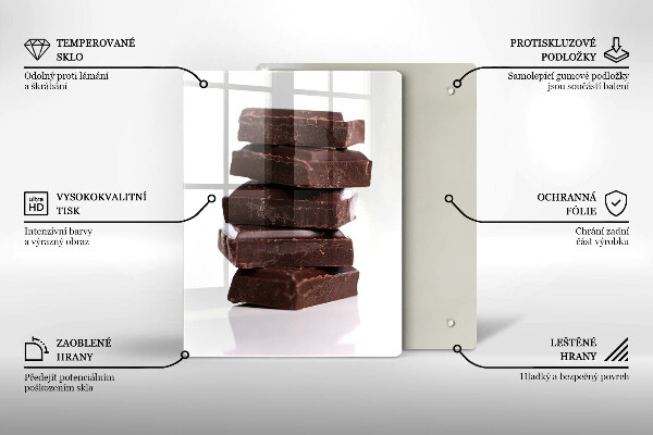 Protection plaque induction Cubes de chocolat