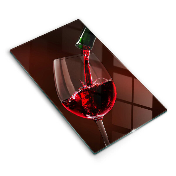 Protection plaque induction Un verre de vin