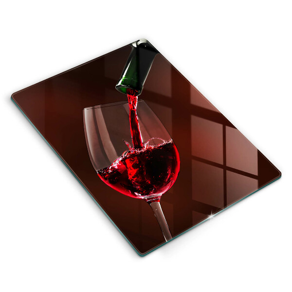 Protection plaque induction Un verre de vin