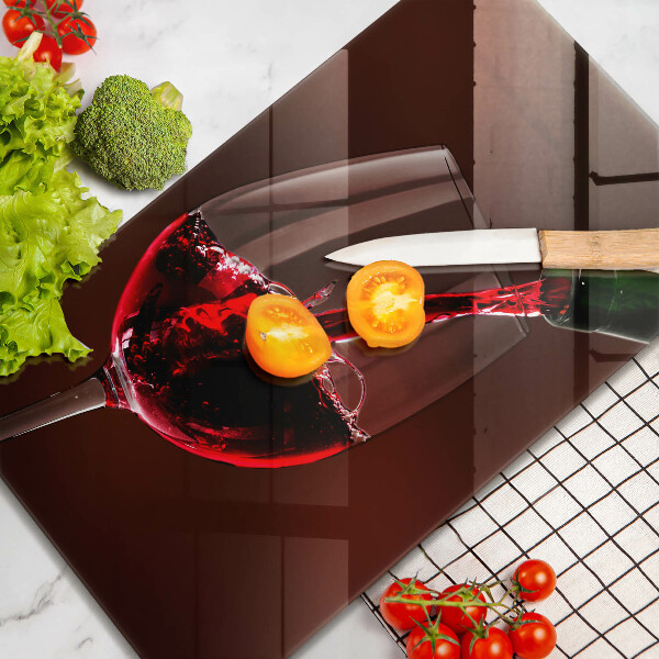 Protection plaque induction Un verre de vin