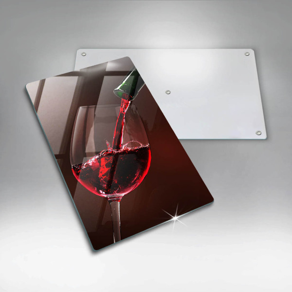 Protection plaque induction Un verre de vin