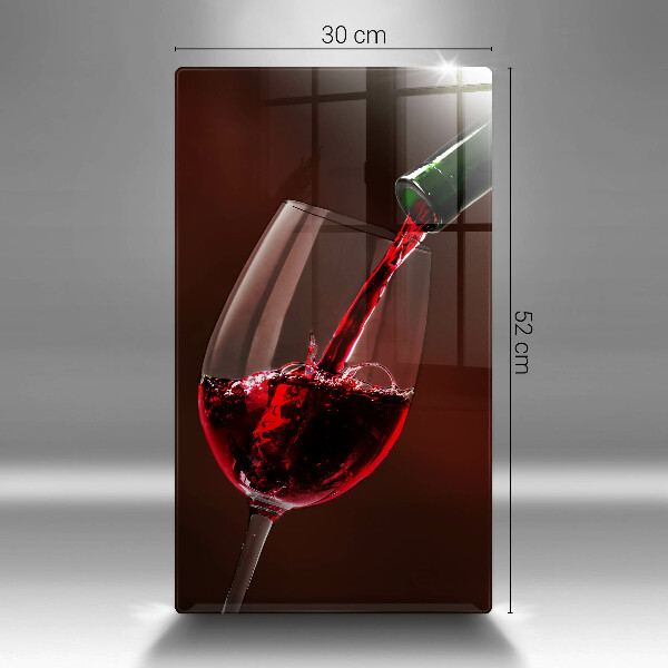 Protection plaque induction Un verre de vin