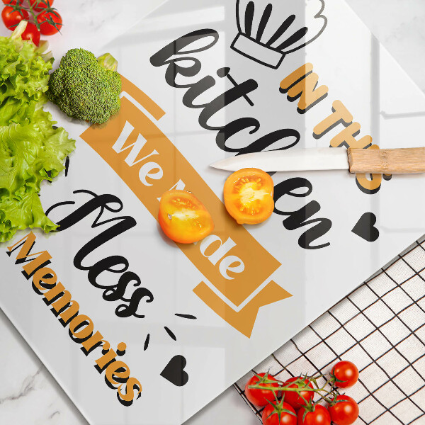 Protection plaque induction In this kitchen we made mess and memories