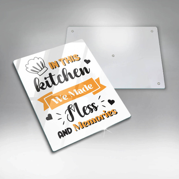 Protection plaque induction In this kitchen we made mess and memories