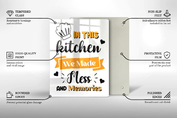 Protection plaque induction In this kitchen we made mess and memories