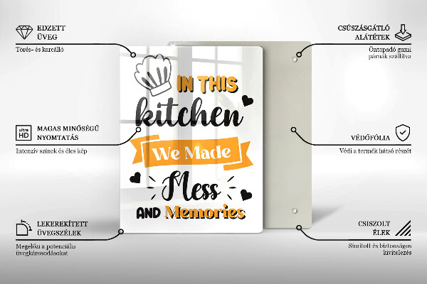 Protection plaque induction In this kitchen we made mess and memories