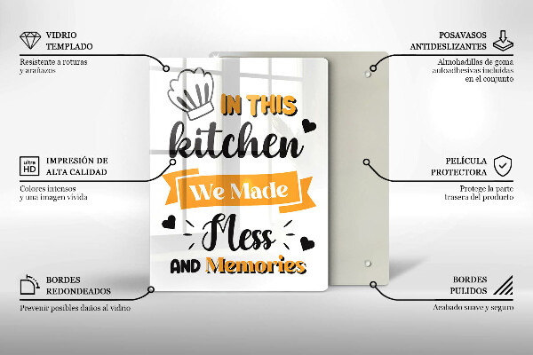 Protection plaque induction In this kitchen we made mess and memories