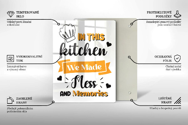 Protection plaque induction In this kitchen we made mess and memories