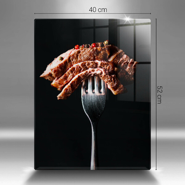 Protection plaque induction Viande à la fourchette
