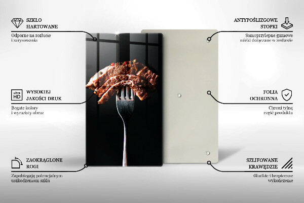 Protection plaque induction Viande à la fourchette