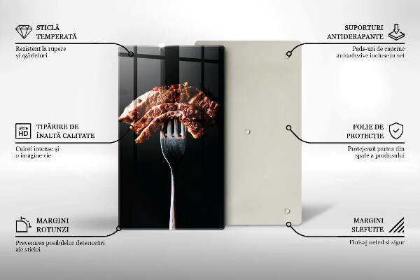 Protection plaque induction Viande à la fourchette