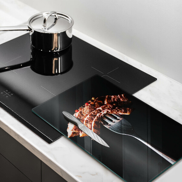 Protection plaque induction Viande à la fourchette