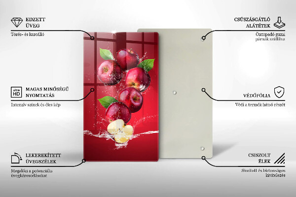 Protection plaque induction Pommes juteuses dans l'eau