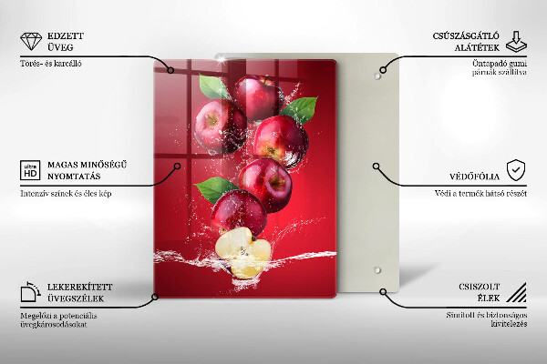 Protection plaque induction Pommes juteuses dans l'eau