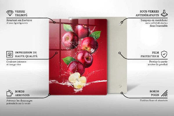 Protection plaque induction Pommes juteuses dans l'eau