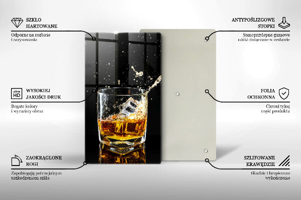 Protection plaque induction Un verre de whisky