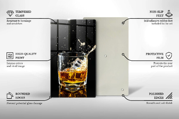 Protection plaque induction Un verre de whisky