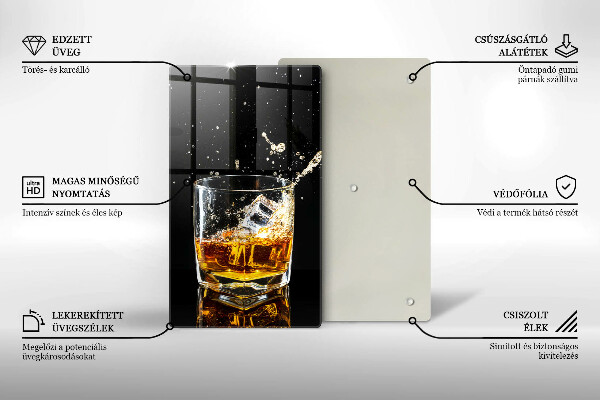 Protection plaque induction Un verre de whisky