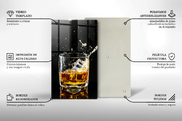 Protection plaque induction Un verre de whisky