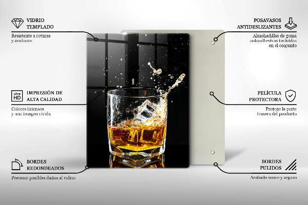 Protection plaque induction Un verre de whisky
