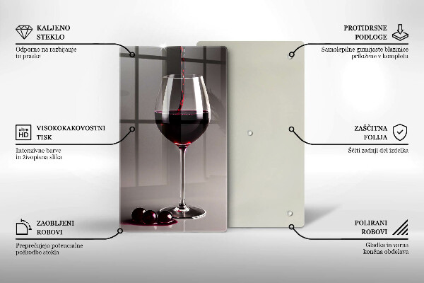 Protection plaque induction Verre et raisins