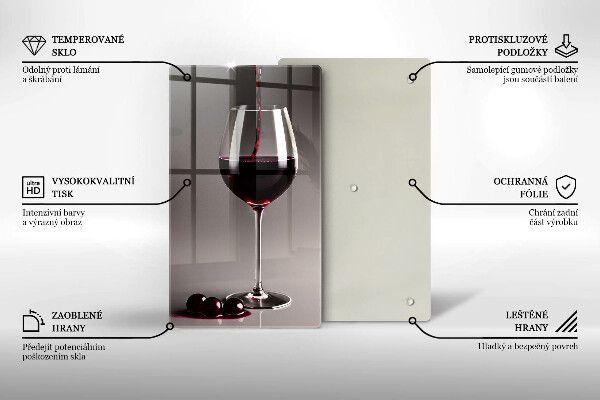 Protection plaque induction Verre et raisins