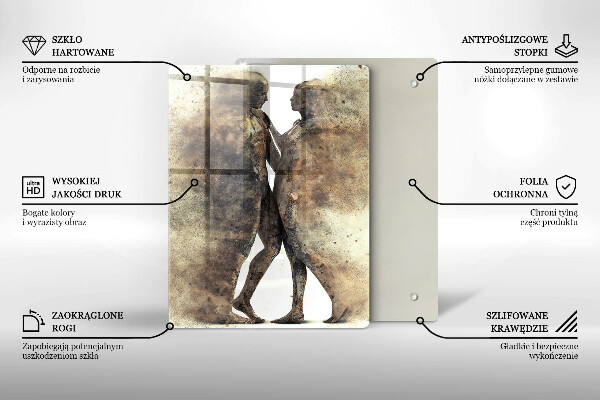 Protection plaque induction Corps de gens amoureux