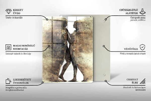 Protection plaque induction Corps de gens amoureux