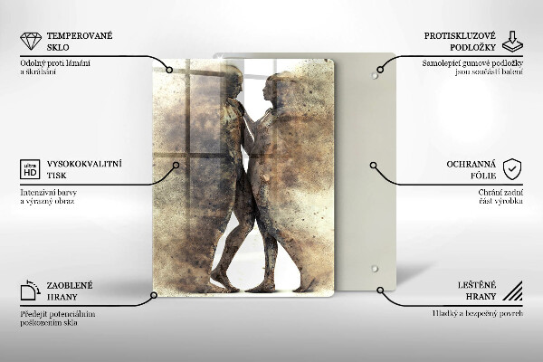 Protection plaque induction Corps de gens amoureux