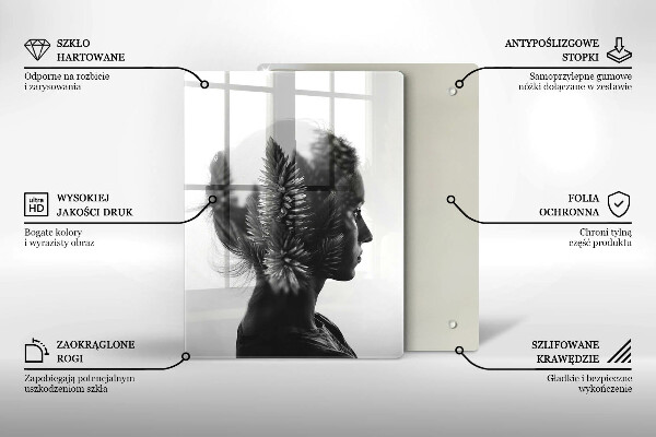 Protection plaque induction Femme et forêt