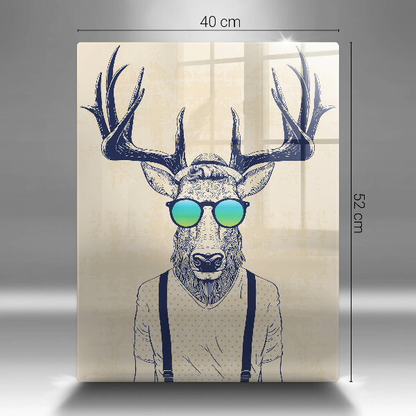 Protection plaque induction Illustration d'homme cerf