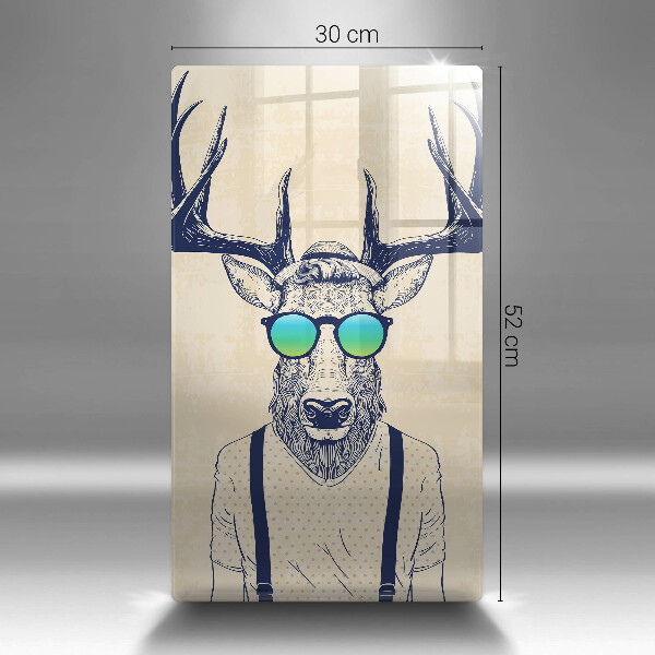 Protection plaque induction Illustration d'homme cerf