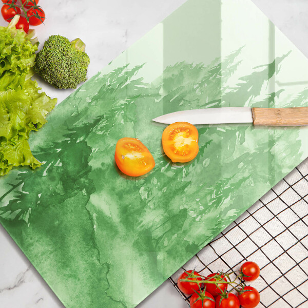 Protection plaque induction Forêt peinte