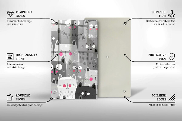 Protection plaque induction Illustration de chats