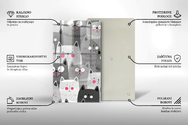 Protection plaque induction Illustration de chats