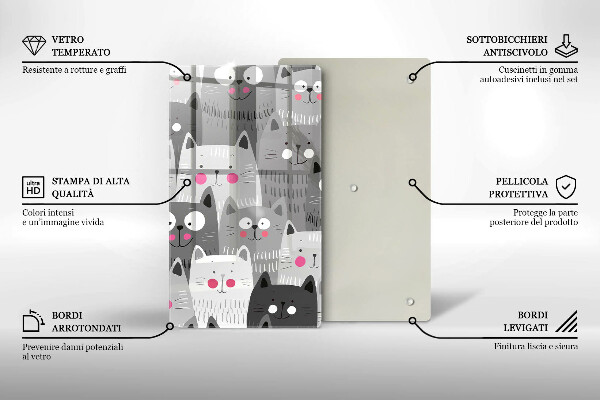 Protection plaque induction Illustration de chats