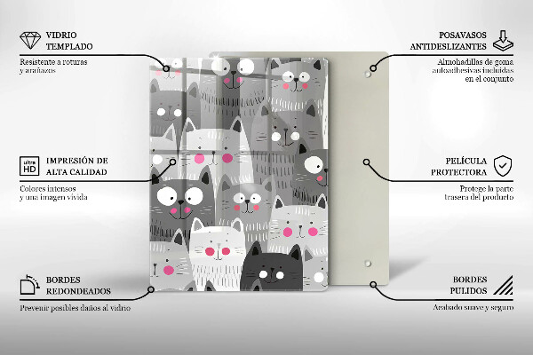 Protection plaque induction Illustration de chats