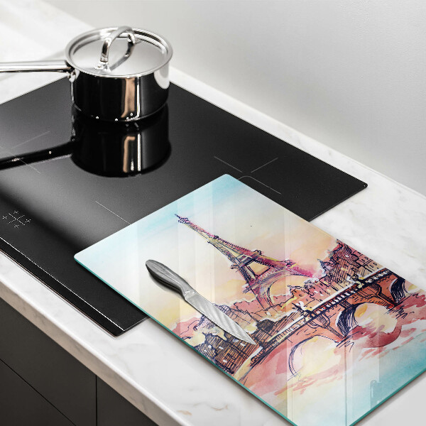 Protection plaque induction Paysage de Paris Tour Eiffel