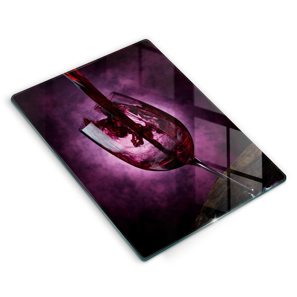 Protection plaque induction Un verre de vin