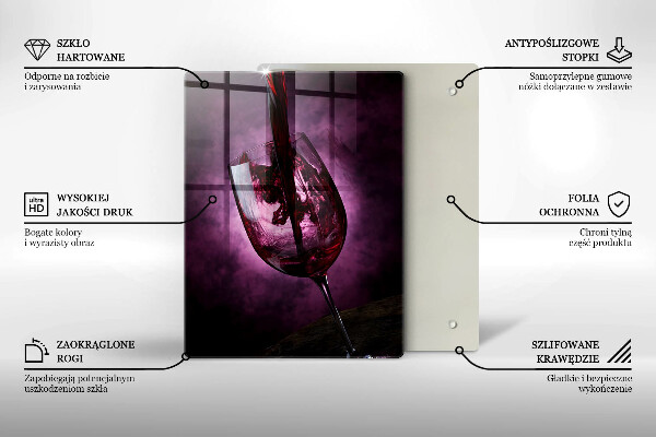 Protection plaque induction Un verre de vin