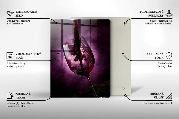 Protection plaque induction Un verre de vin