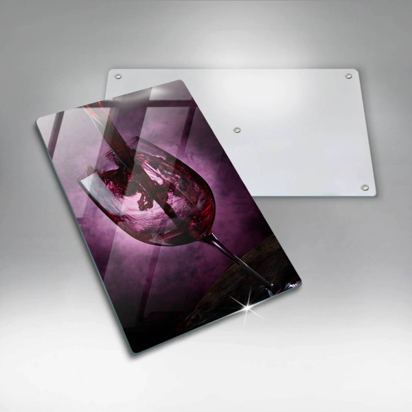 Protection plaque induction Un verre de vin